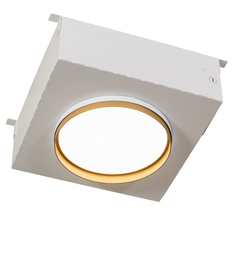 Meyda Tiffany 281640 LED Recessed Ceiling Light, Goldtastic / Gloss White