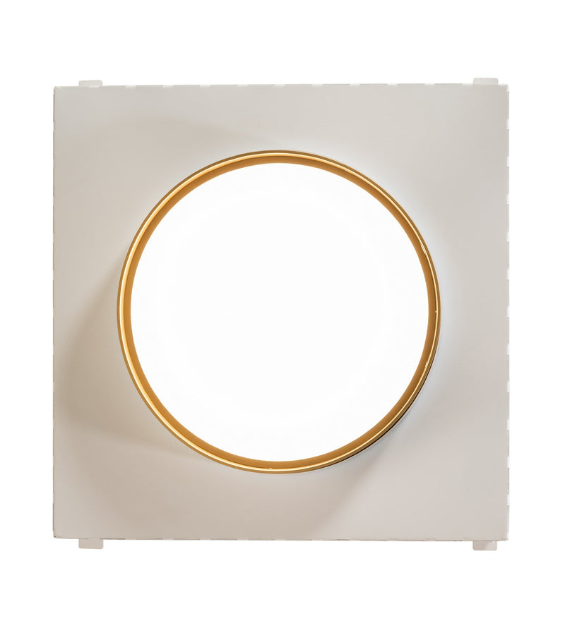 Meyda Tiffany 281640 LED Recessed Ceiling Light, Goldtastic / Gloss White