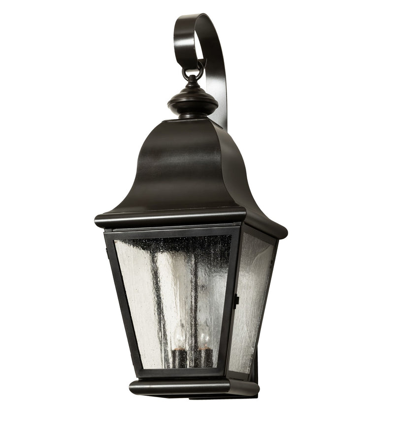 Meyda Tiffany 282057 Three Light Wall Sconce, Craftsman Brown