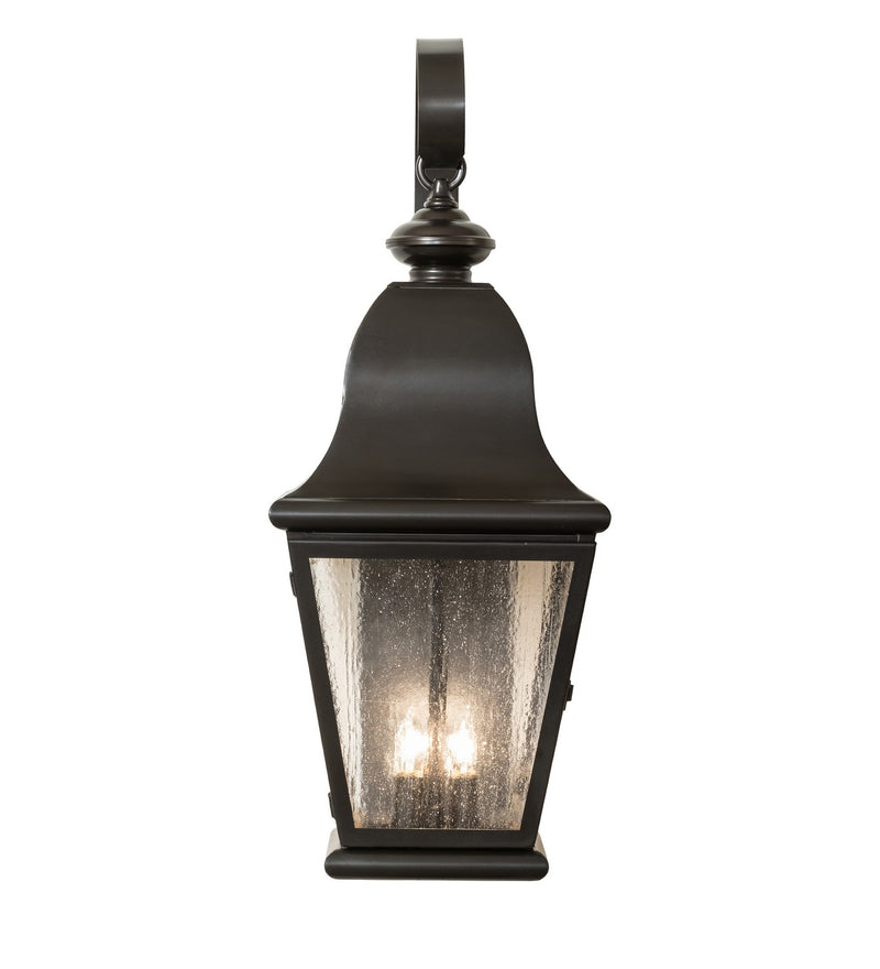 Meyda Tiffany 282057 Three Light Wall Sconce, Craftsman Brown