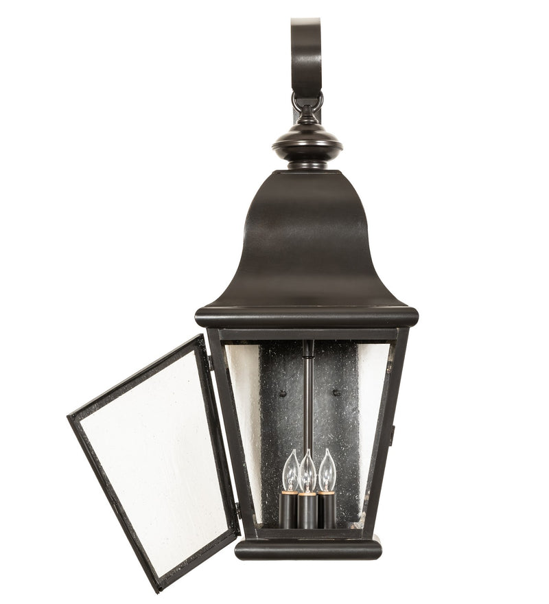 Meyda Tiffany 282057 Three Light Wall Sconce, Craftsman Brown
