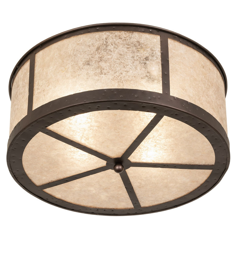 Meyda Tiffany 283290 Four Light Semi-Flushmount, Mahogany Bronze