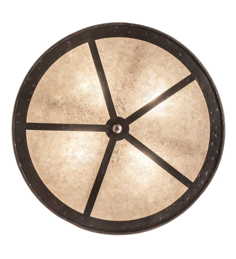 Meyda Tiffany 283290 Four Light Semi-Flushmount, Mahogany Bronze