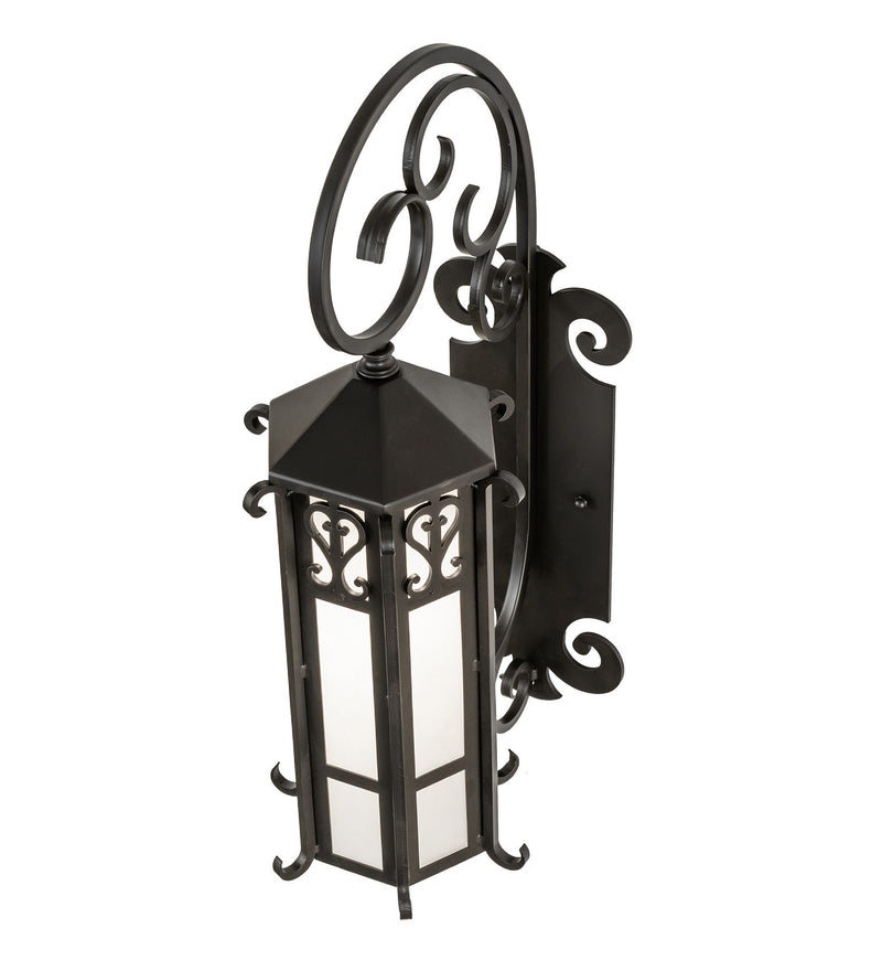 Meyda Tiffany 283328 One Light Wall Sconce, Solar Black