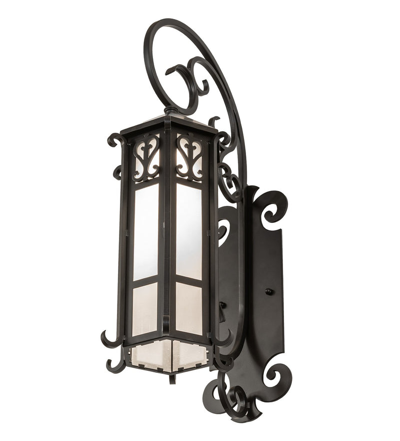 Meyda Tiffany 283328 One Light Wall Sconce, Solar Black
