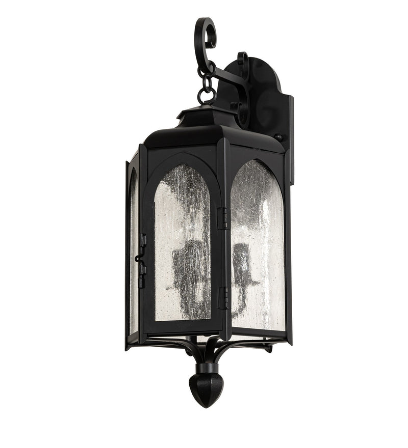 Meyda Tiffany 283337 Three Light Wall Sconce, Solar Black