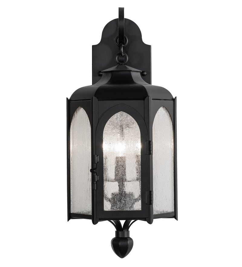 Meyda Tiffany 283337 Three Light Wall Sconce, Solar Black