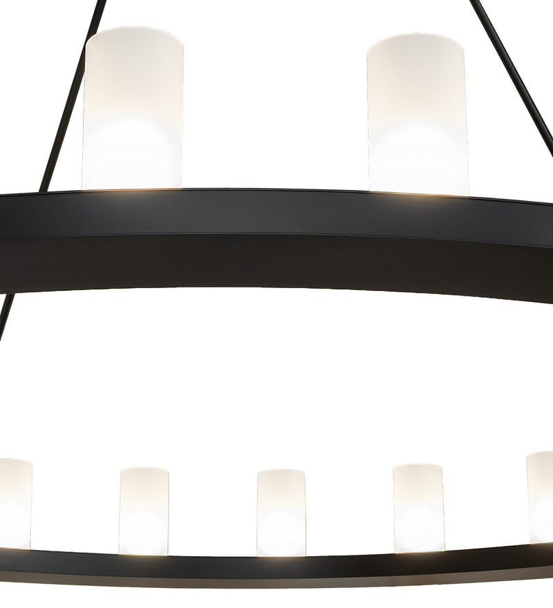 Meyda Tiffany 283586 24 Light Chandelier, Solar Black