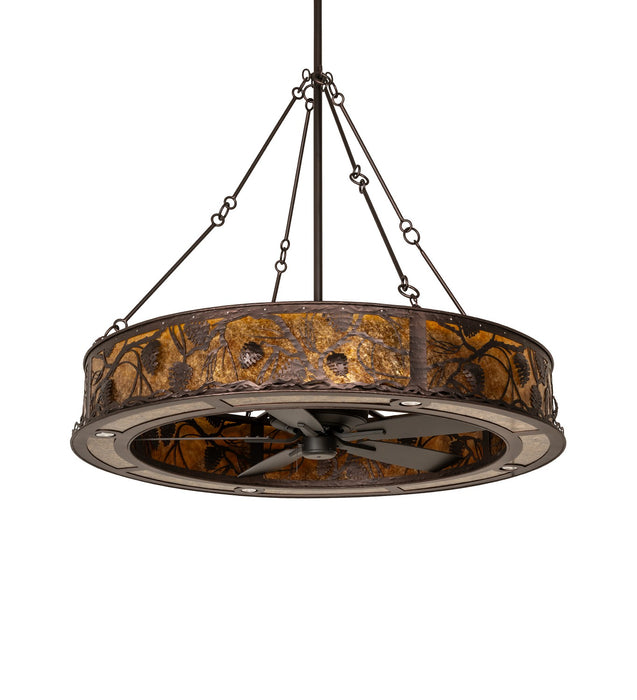 Meyda Tiffany 283687 12 Light Chandel-Air, Mahogany Bronze