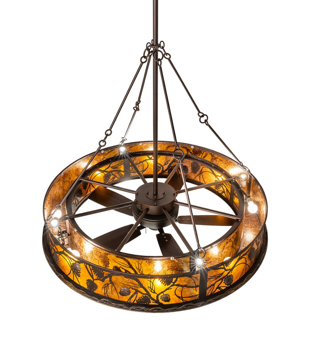 Meyda Tiffany 283687 12 Light Chandel-Air, Mahogany Bronze