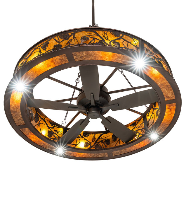 Meyda Tiffany 283687 12 Light Chandel-Air, Mahogany Bronze