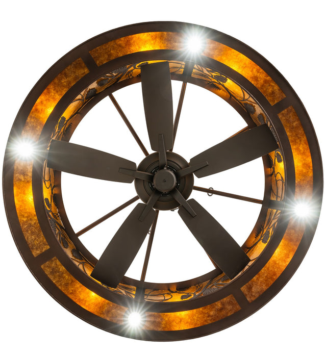 Meyda Tiffany 283687 12 Light Chandel-Air, Mahogany Bronze