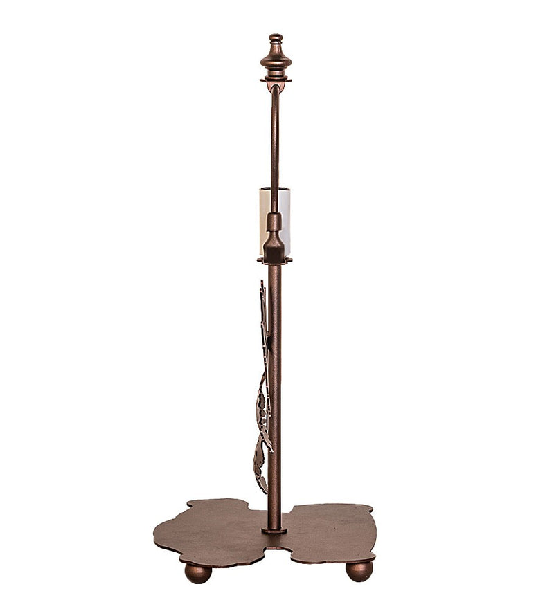 Meyda Tiffany 283692 One Light Table Base, Mahogany Bronze