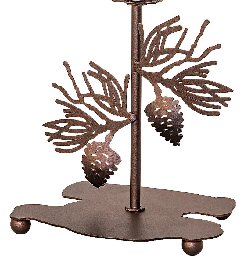 Meyda Tiffany 283692 One Light Table Base, Mahogany Bronze