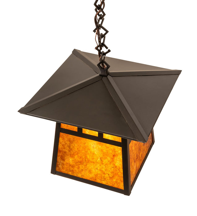 Meyda Tiffany 283775 One Light Pendant, Craftsman Brown