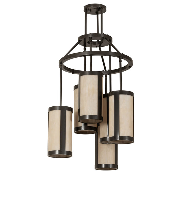 Meyda Tiffany 283785 Six Light Chandelier, Timeless Bronze