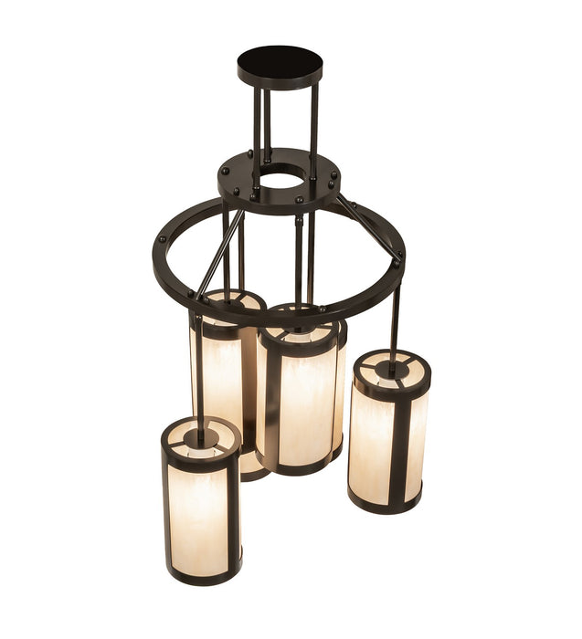 Meyda Tiffany 283785 Six Light Chandelier, Timeless Bronze