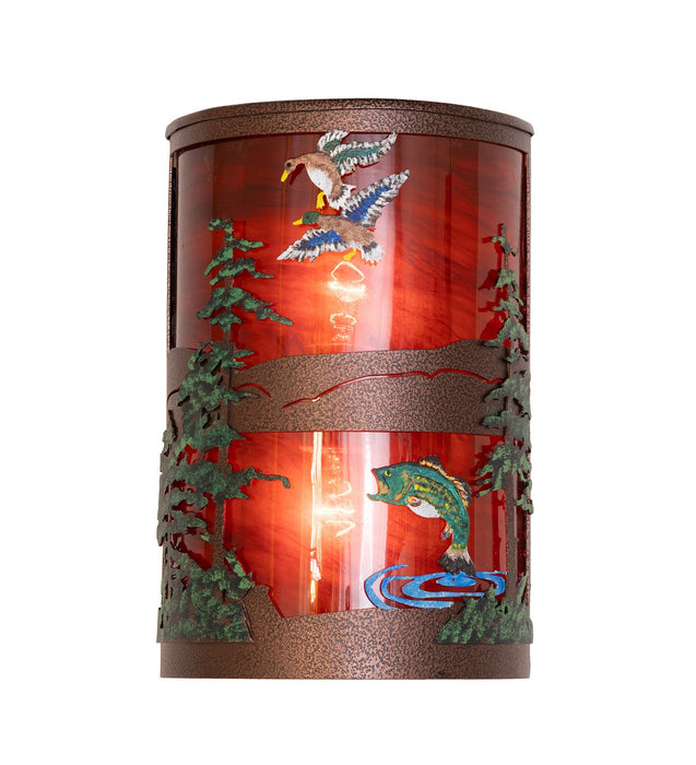 Meyda Tiffany 284058 Two Light Wall Sconce, New Copper Vein