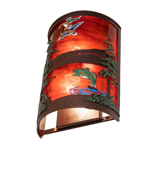 Meyda Tiffany 284058 Two Light Wall Sconce, New Copper Vein