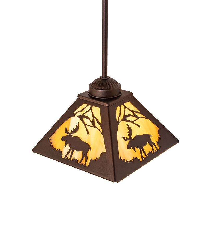 Meyda Tiffany 284327 One Light Pendant, Mahogany Bronze
