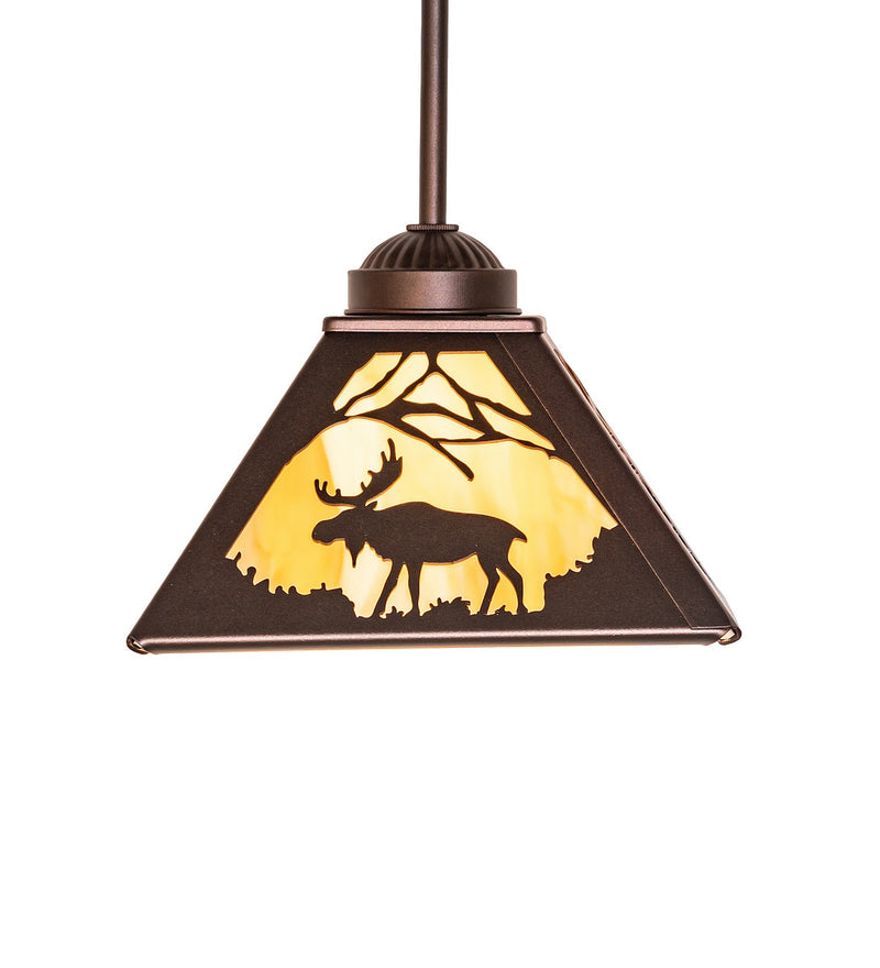 Meyda Tiffany 284327 One Light Pendant, Mahogany Bronze
