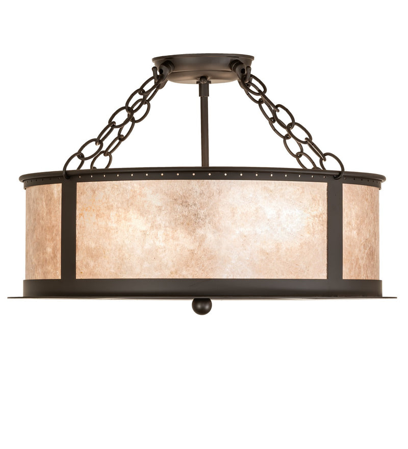 Meyda Tiffany 284571 Four Light Semi-Flushmount, Oil Rubbed Bronze