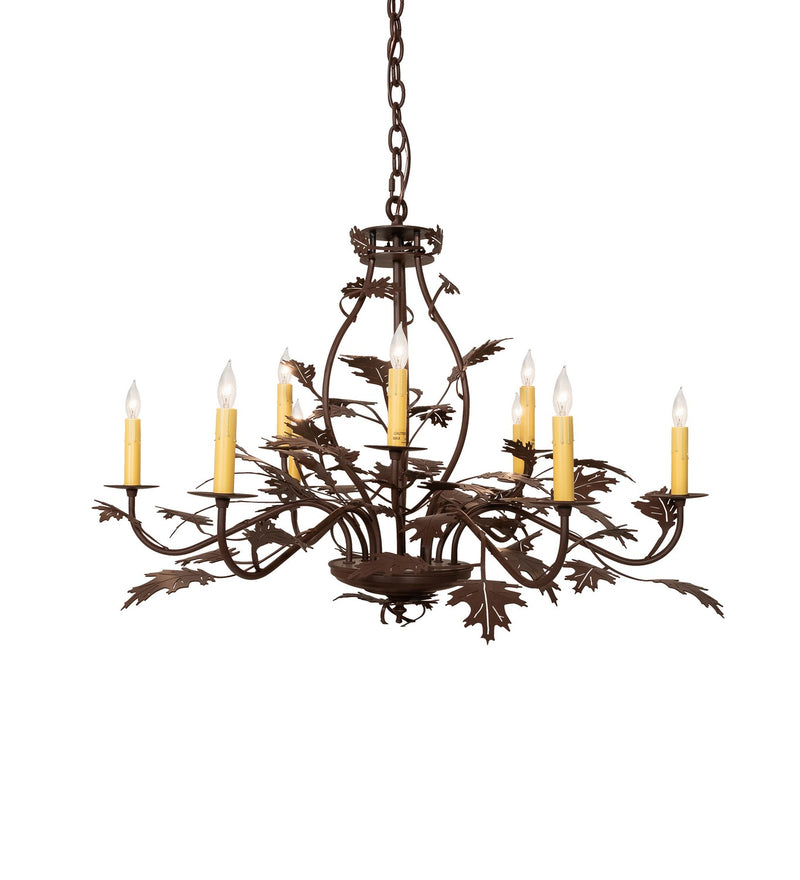 Meyda Tiffany 284699 Nine Light Chandelier, Cafe Noir