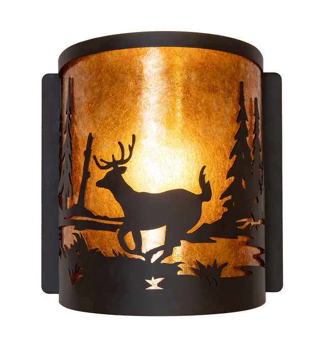 Meyda Tiffany 285255 One Light Wall Sconce, Oil Rubbed Bronze