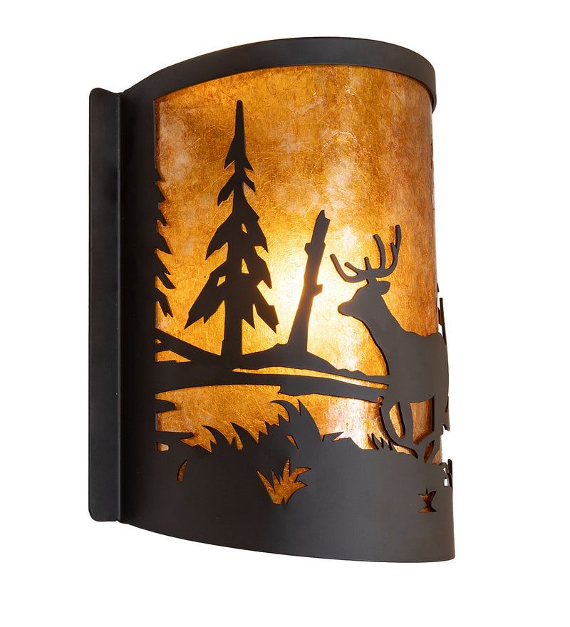 Meyda Tiffany 285255 One Light Wall Sconce, Oil Rubbed Bronze