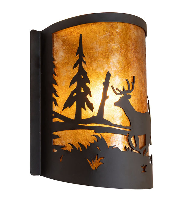 Meyda Tiffany 285255 One Light Wall Sconce, Oil Rubbed Bronze