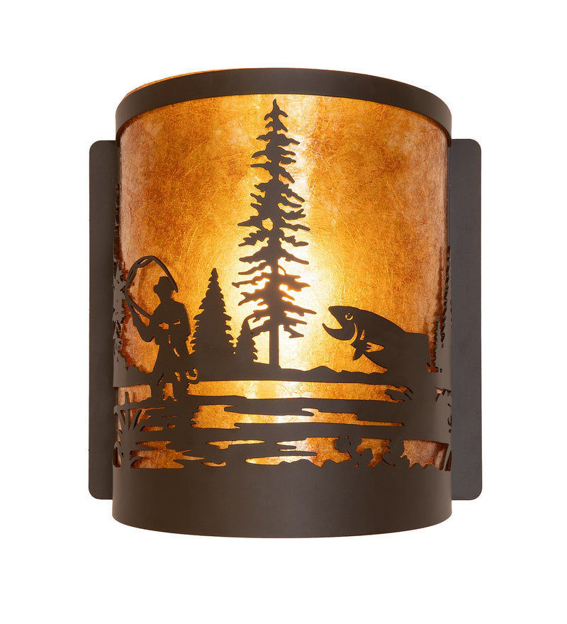 Meyda Tiffany 285257 One Light Wall Sconce, Oil Rubbed Bronze