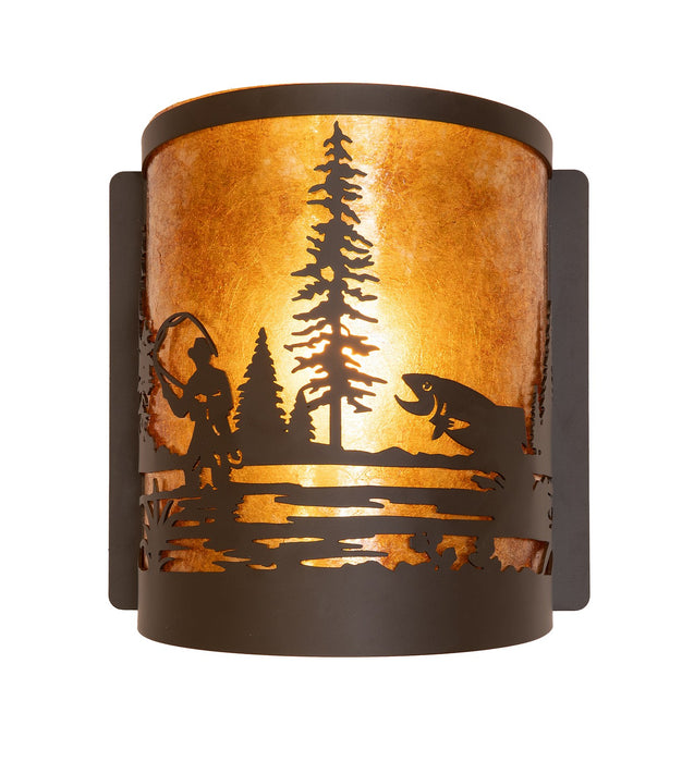 Meyda Tiffany 285257 One Light Wall Sconce, Oil Rubbed Bronze