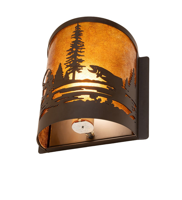 Meyda Tiffany 285257 One Light Wall Sconce, Oil Rubbed Bronze