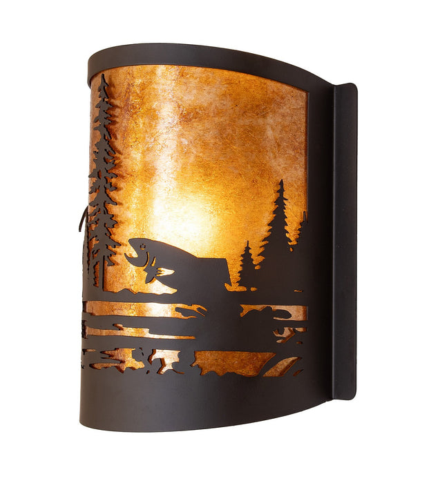 Meyda Tiffany 285257 One Light Wall Sconce, Oil Rubbed Bronze
