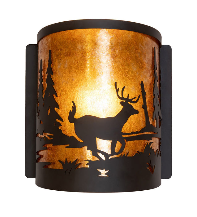 Meyda Tiffany 285259 One Light Wall Sconce, Oil Rubbed Bronze