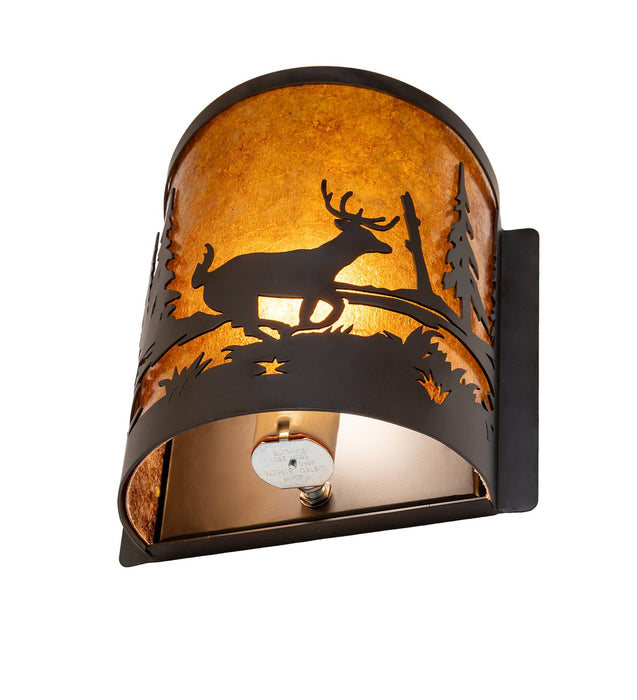 Meyda Tiffany 285259 One Light Wall Sconce, Oil Rubbed Bronze