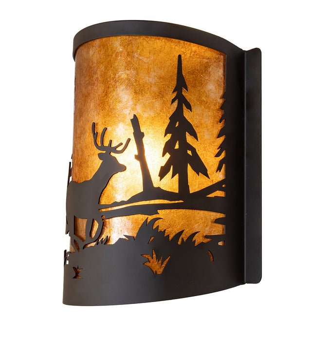 Meyda Tiffany 285259 One Light Wall Sconce, Oil Rubbed Bronze