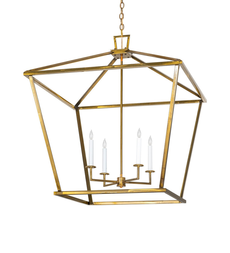 Meyda Tiffany 286955 Four Light Pendant, Transparent Gold