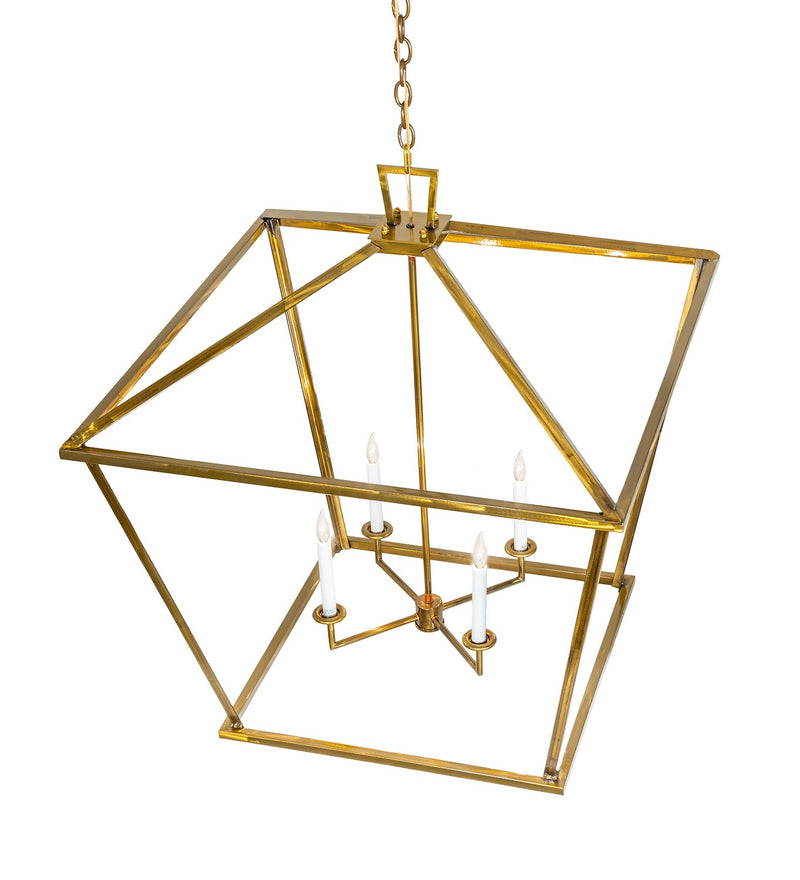 Meyda Tiffany 286955 Four Light Pendant, Transparent Gold