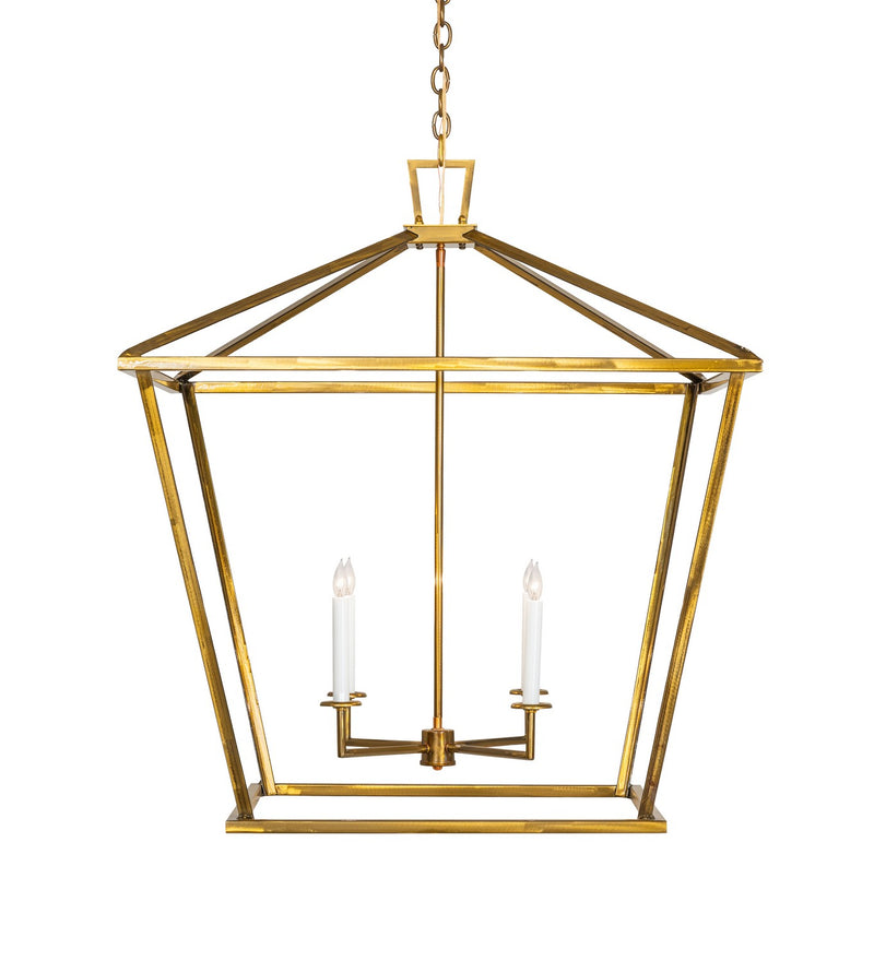 Meyda Tiffany 286955 Four Light Pendant, Transparent Gold