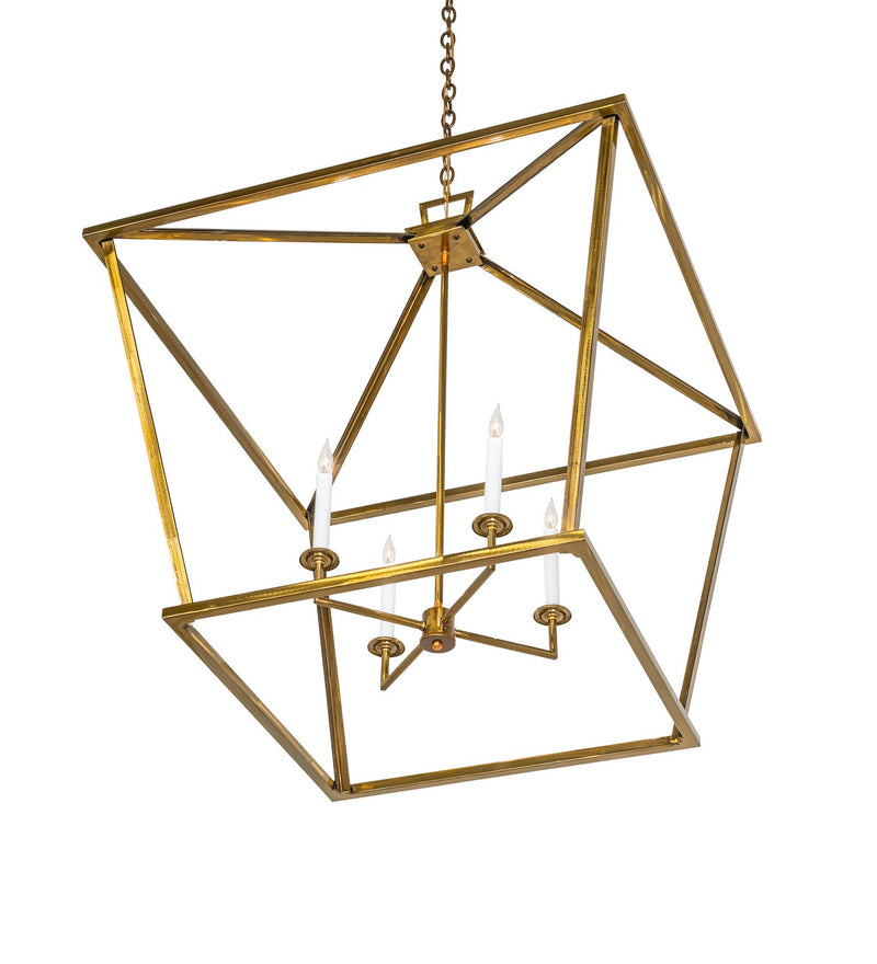 Meyda Tiffany 286955 Four Light Pendant, Transparent Gold