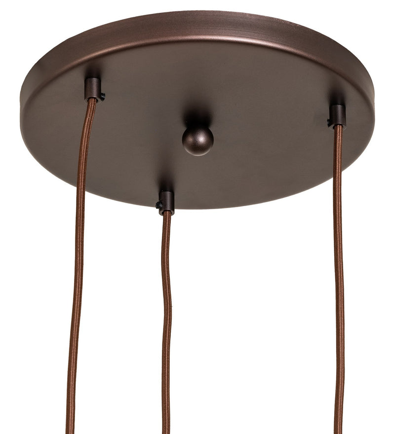 Meyda Tiffany 287132 Three Light Pendant Hardware, Mahogany Bronze