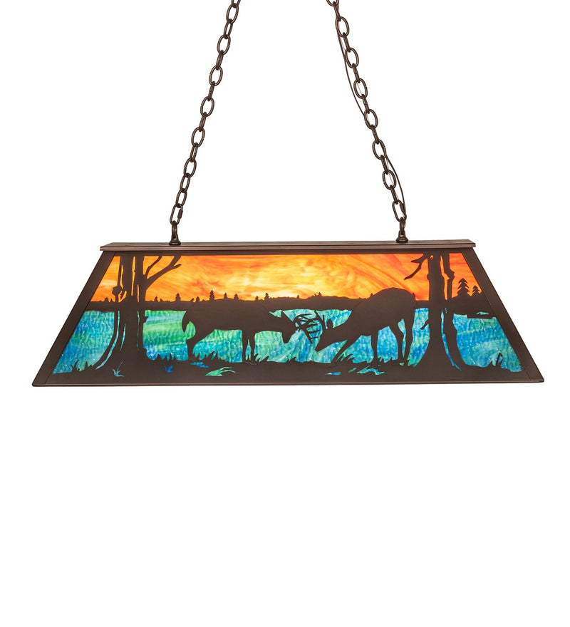 Meyda Tiffany 287509 Six Light Pendant, Mahogany Bronze