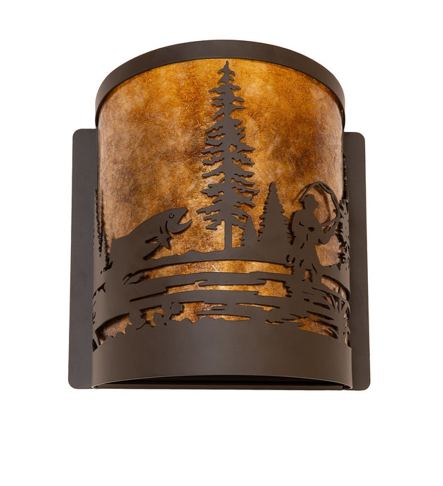 Meyda Tiffany 287667 One Light Wall Sconce, Oil Rubbed Bronze