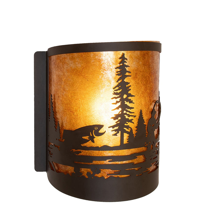 Meyda Tiffany 287667 One Light Wall Sconce, Oil Rubbed Bronze