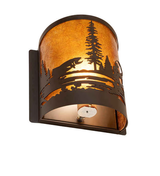 Meyda Tiffany 287667 One Light Wall Sconce, Oil Rubbed Bronze