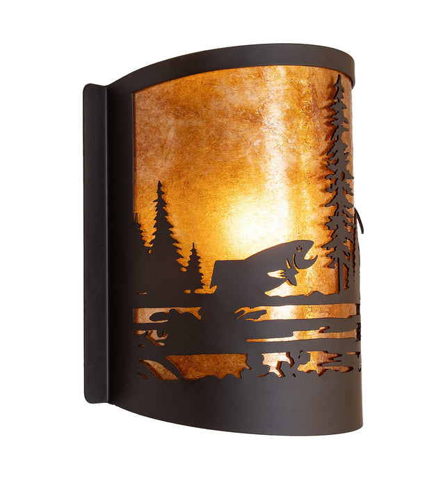 Meyda Tiffany 287667 One Light Wall Sconce, Oil Rubbed Bronze