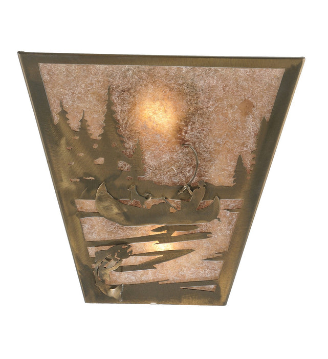 Meyda Tiffany 287894 Two Light Wall Sconce, Antique Copper