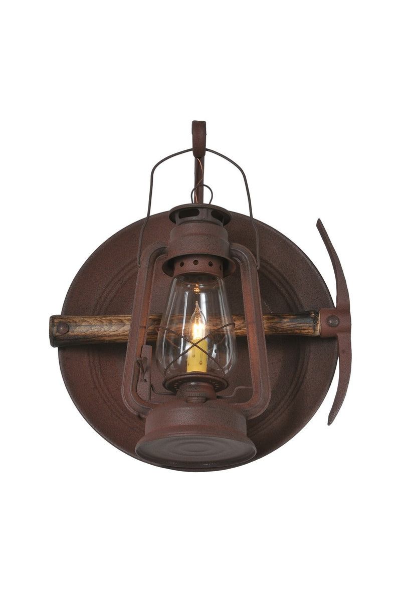 Meyda Tiffany 288050 One Light Wall Sconce, Distressed Rust