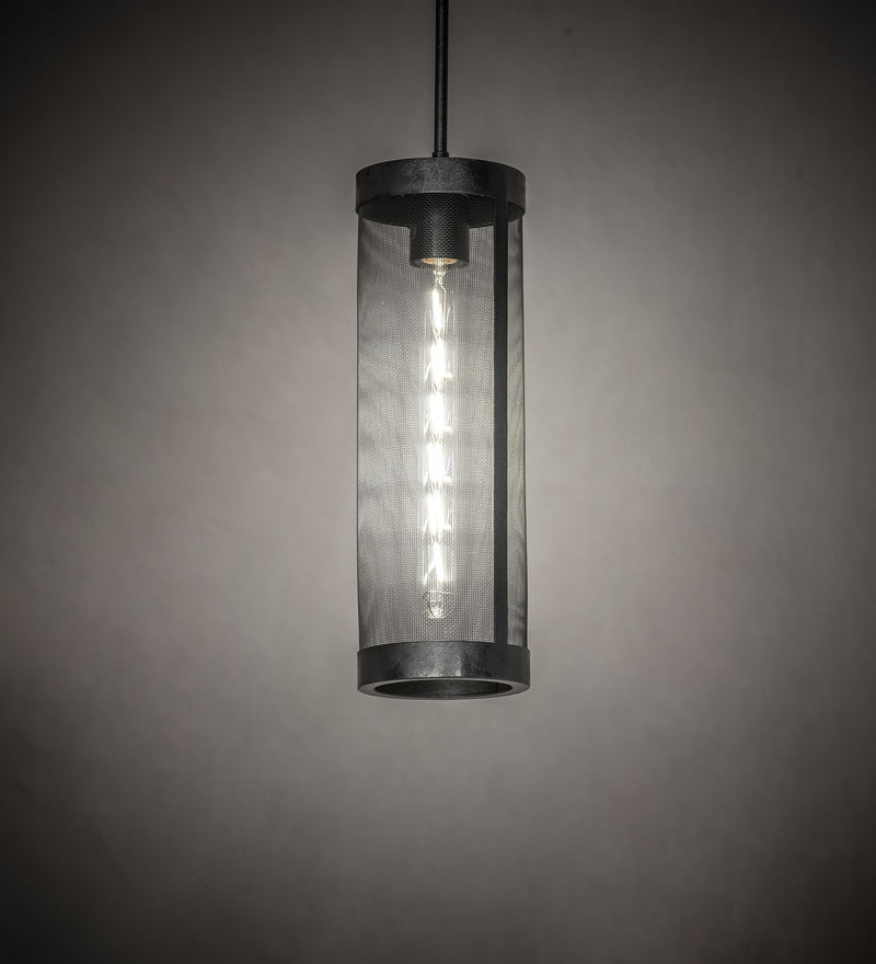 Meyda Tiffany 288058 One Light Pendant, Old Wrought Iron